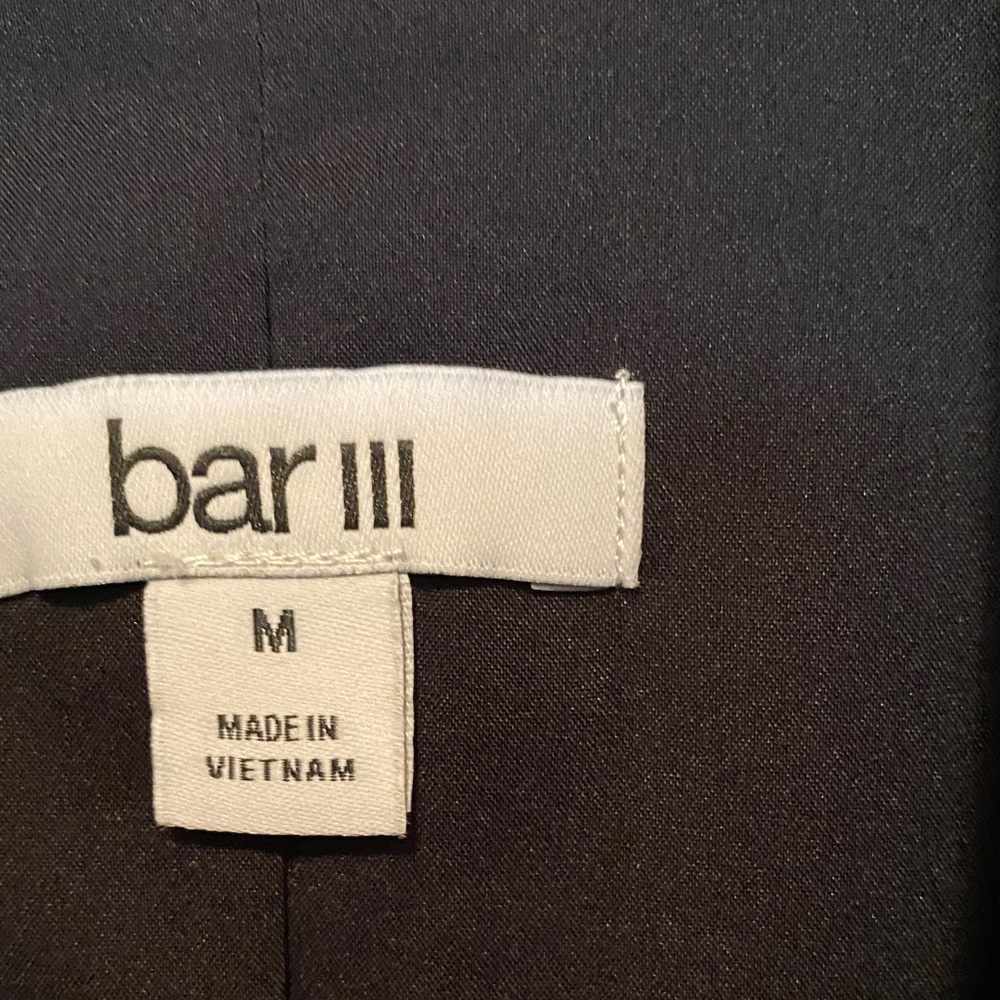 Bar III Black Plaid Women's Blazer - Picture 4 of 6